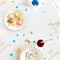 100 Pcs Scalloped Baby Shower Napkins Hello Sweet Decorations 5 x 5 Inch for Baby Shower Party Decor(white, gold)
